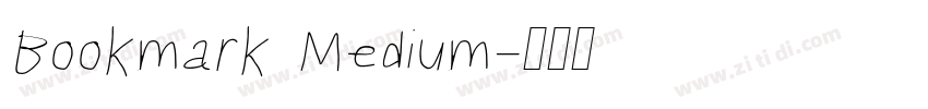 Bookmark Medium字体转换